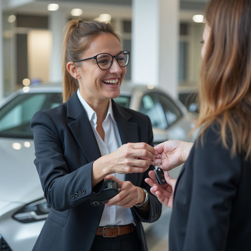 Entrega de vehículo a cliente