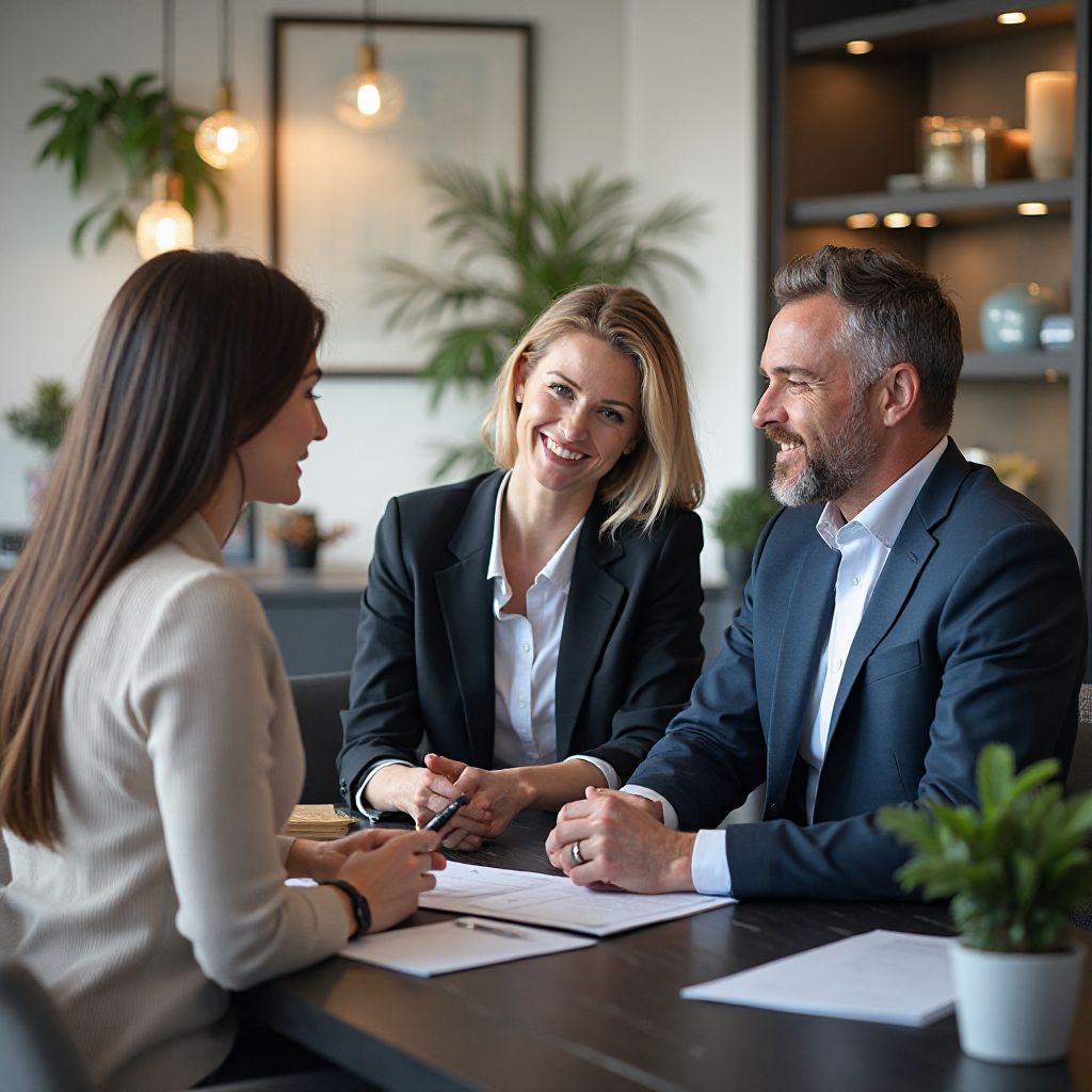 Reunión de asesoramiento con cliente